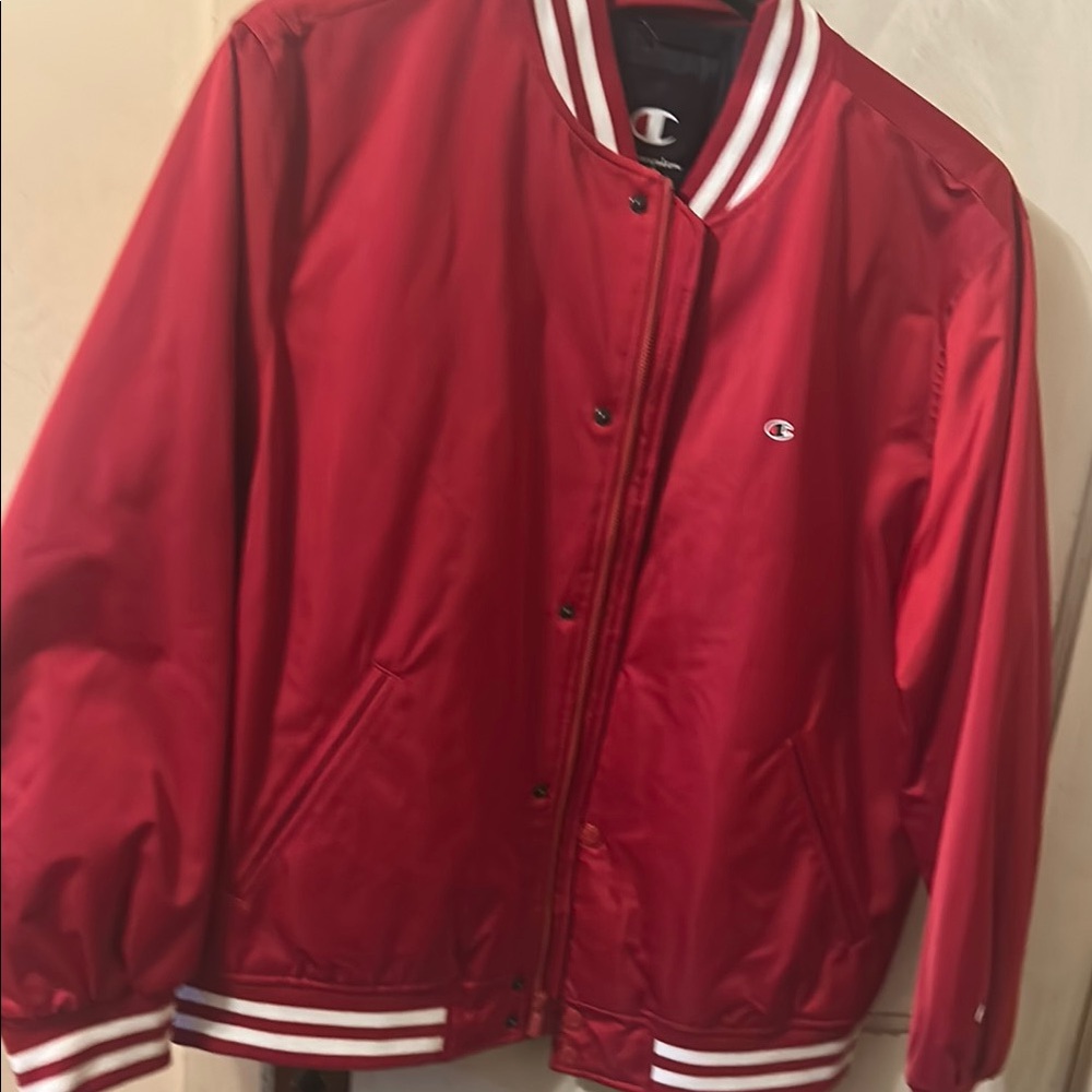Champion Red Varsity Jacket